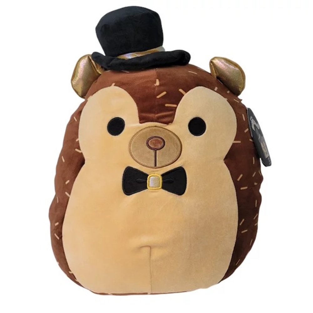 Squishmallow 16” HANS the HEDGEHOG 1 of 10k Top Hat Brown Limited Edition RARE